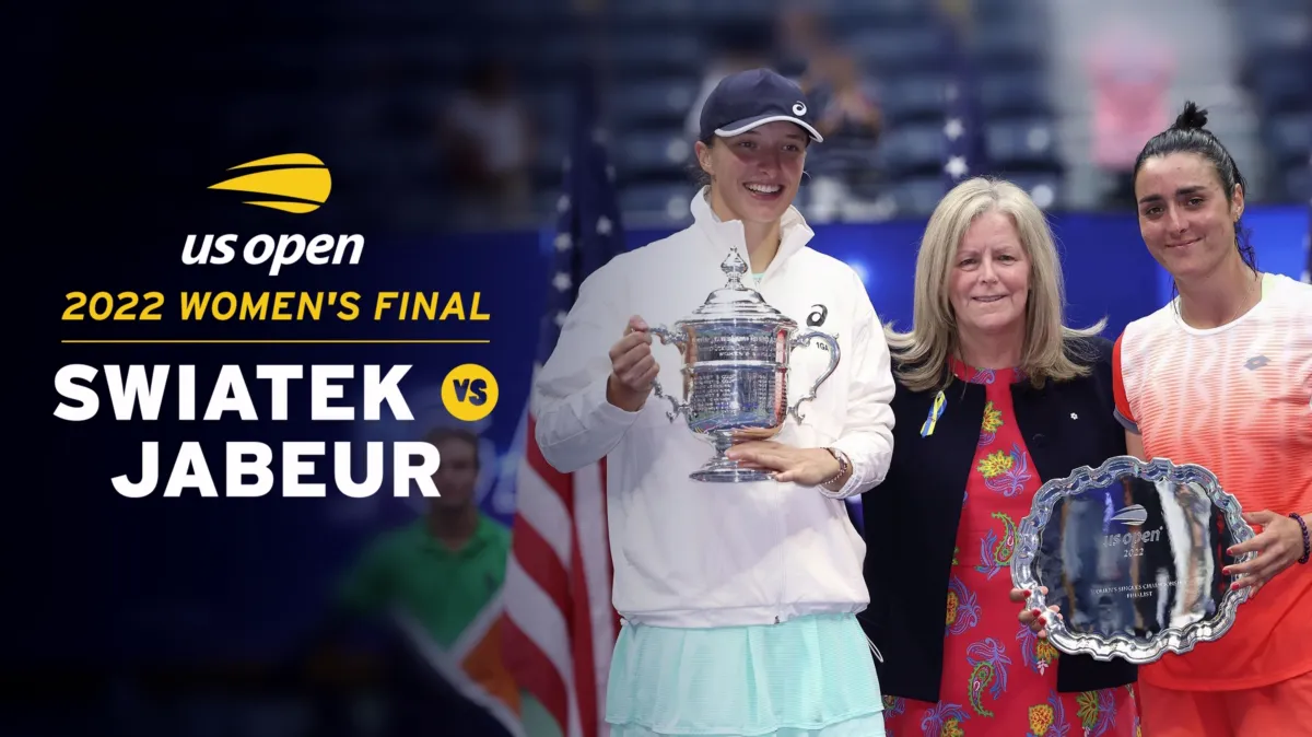 2022 Women's Final: I. Swiatek vs. O. Jabeur poster — movie on Disney+