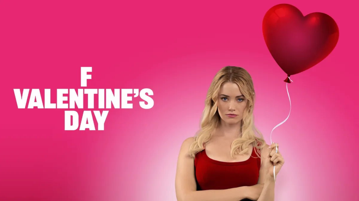 F Valentine's Day poster — movie on Disney+