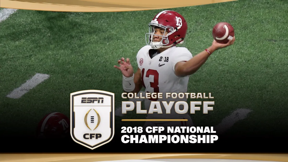 2018 CFP National Championship poster — movie on Disney+