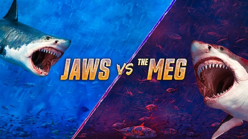 Jaws vs. the Meg poster — movie on Max