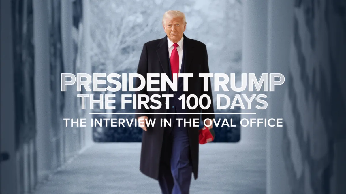 President Trump the First 100 Days: The Interview in the Oval Of poster — TV series on Disney+