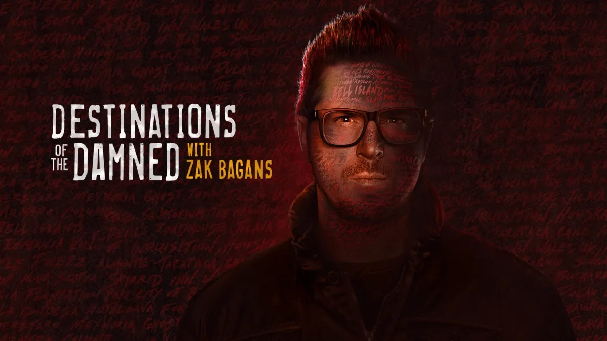 Destinations of the Damned With Zak Bagans poster — TV series on Disney+