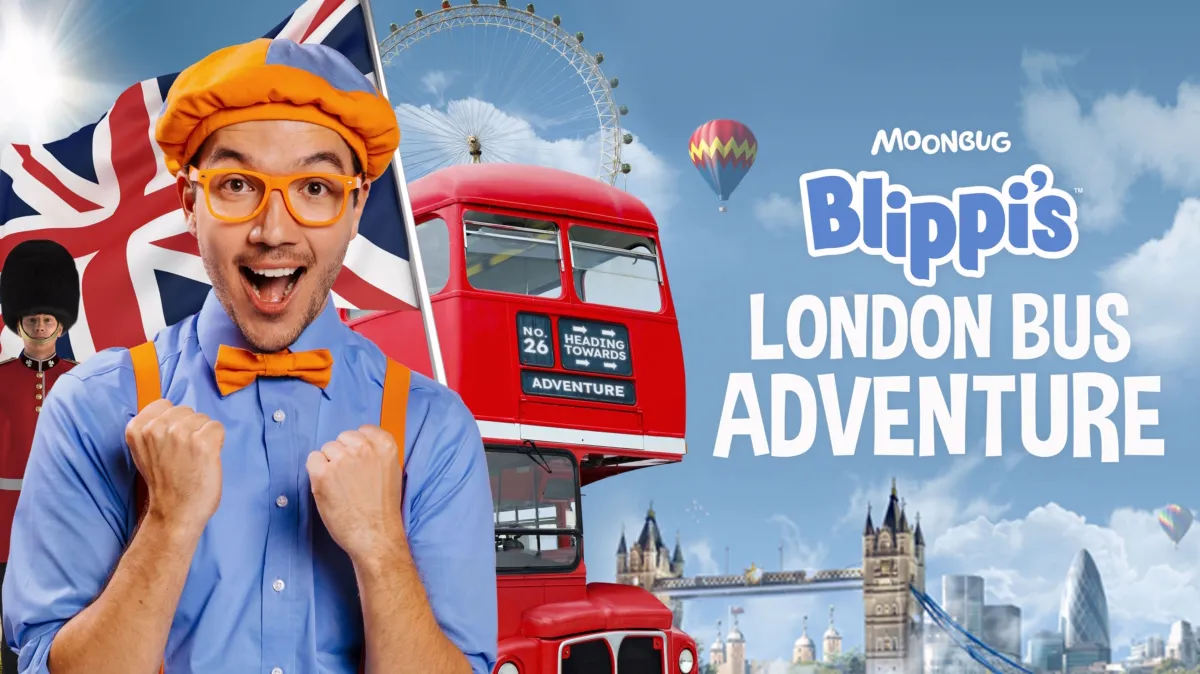 Blippi's London Bus Adventure poster — movie on Disney+