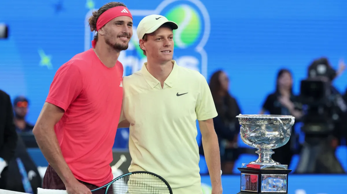 2025 Men's Final: Sinner vs. Zverev poster — movie on Disney+