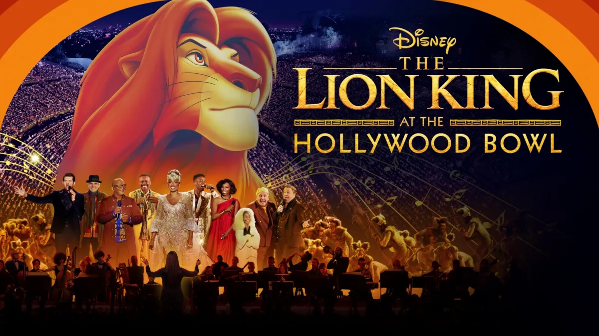 The Lion King at the Hollywood Bowl poster — movie on Disney+