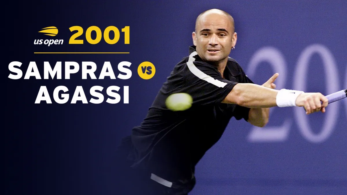 2001 Sampras v Agassi poster — movie on Disney+