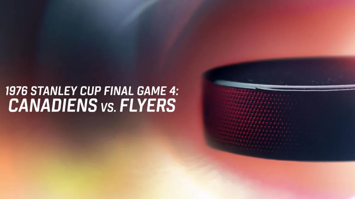 1976 Stanley Cup Final Game 4: Canadiens vs. Flyers poster — movie on Disney+