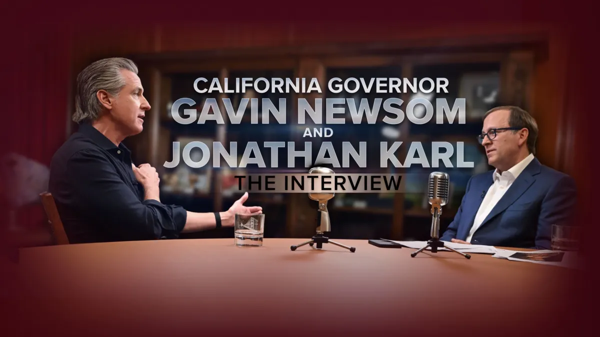 ABC News Live Presents: California Governor Gavin Newsom and Jonathan Karl | The Interview poster — TV series on Disney+