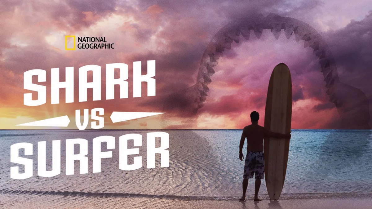 Shark vs. Surfer poster — movie on Disney+