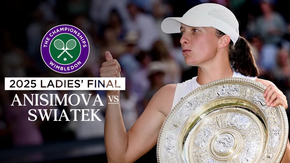2025 Women's Final: Anisimova vs. Swiatek poster — movie on Disney+
