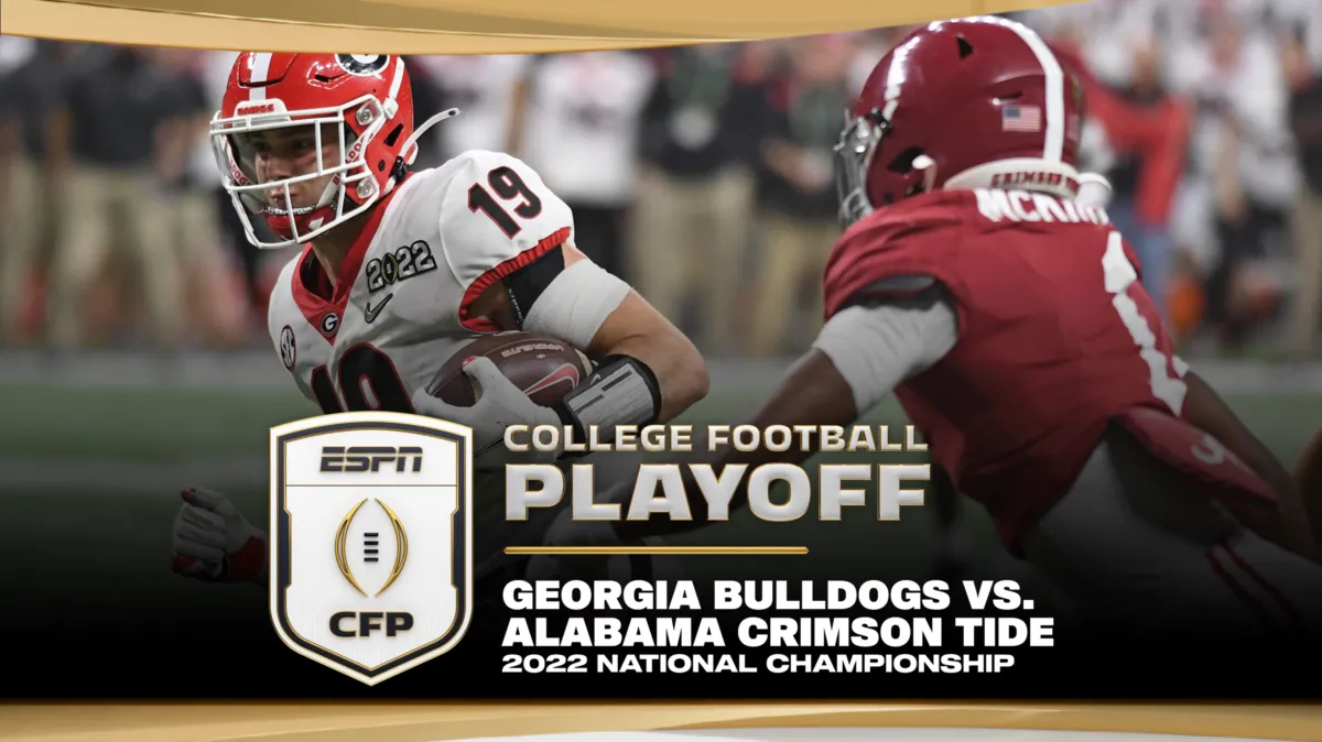 2022 National Championship: Georgia vs. Alabama poster — movie on Disney+