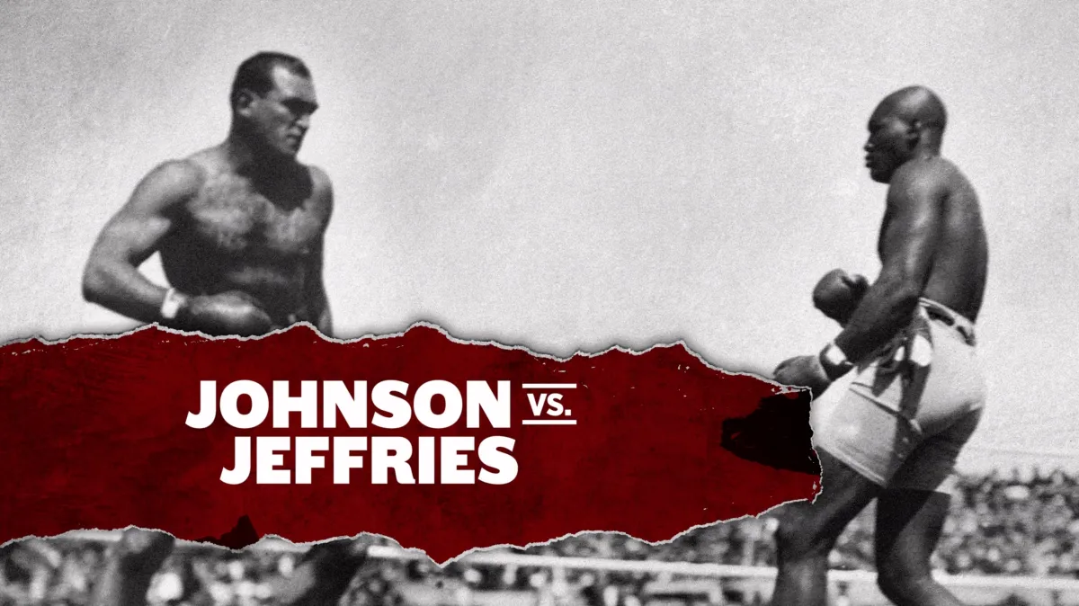 Johnson vs Jeffries poster — movie on Disney+