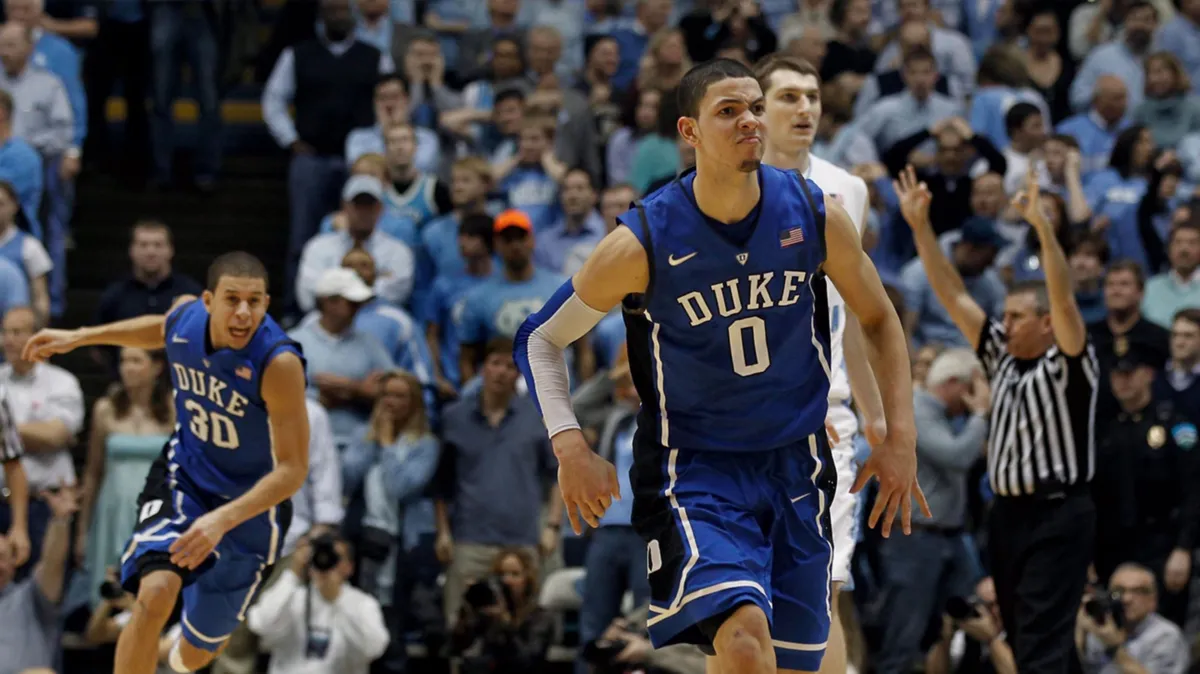 Duke vs UNC 2012 poster — movie on Disney+