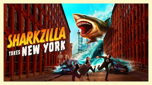 Sharkzilla Takes New York poster — movie on Max