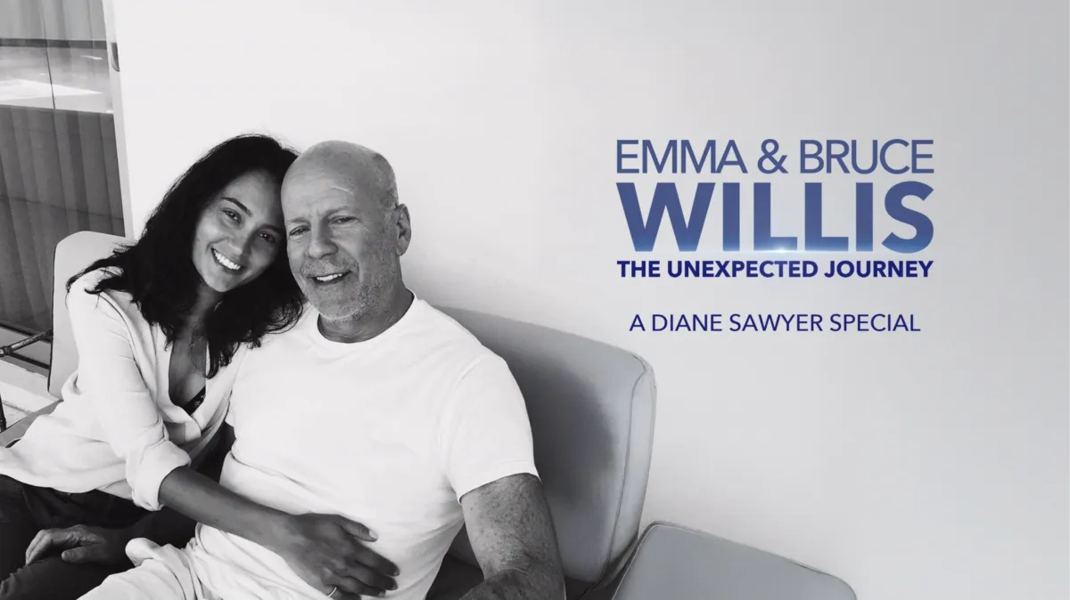 Emma and Bruce Willis: The Unexpected Journey – A Diane Sawyer S poster — TV series on Disney+
