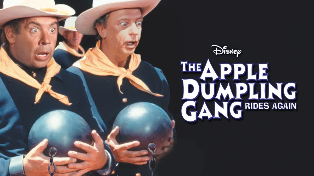 The Apple Dumpling Gang Rides Again poster — movie on Disney+