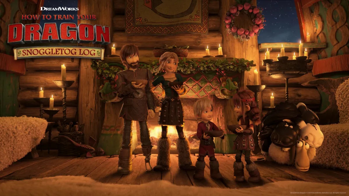 How to Train Your Dragon: Snoggletog Log poster — movie on Disney+