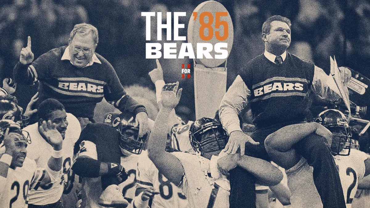 The '85 Bears poster — movie on Disney+