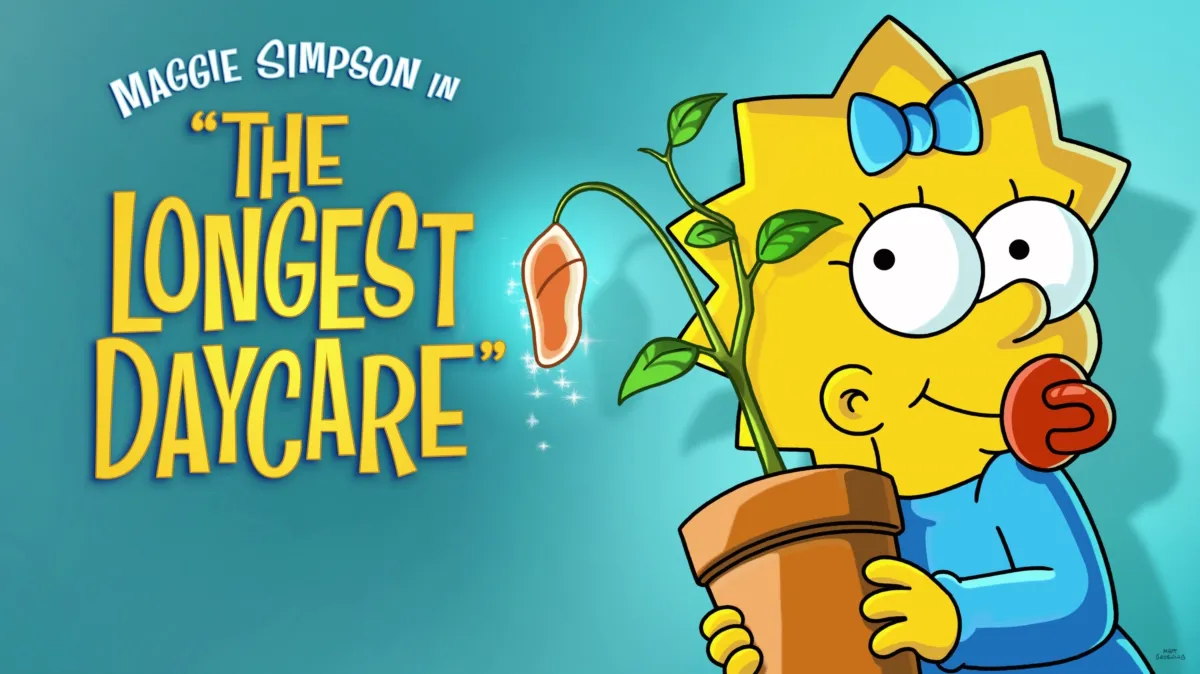 Maggie Simpson in "The Longest Daycare" poster — movie on Disney+