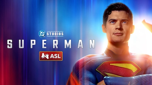 Superman (with ASL) poster — movie on Max