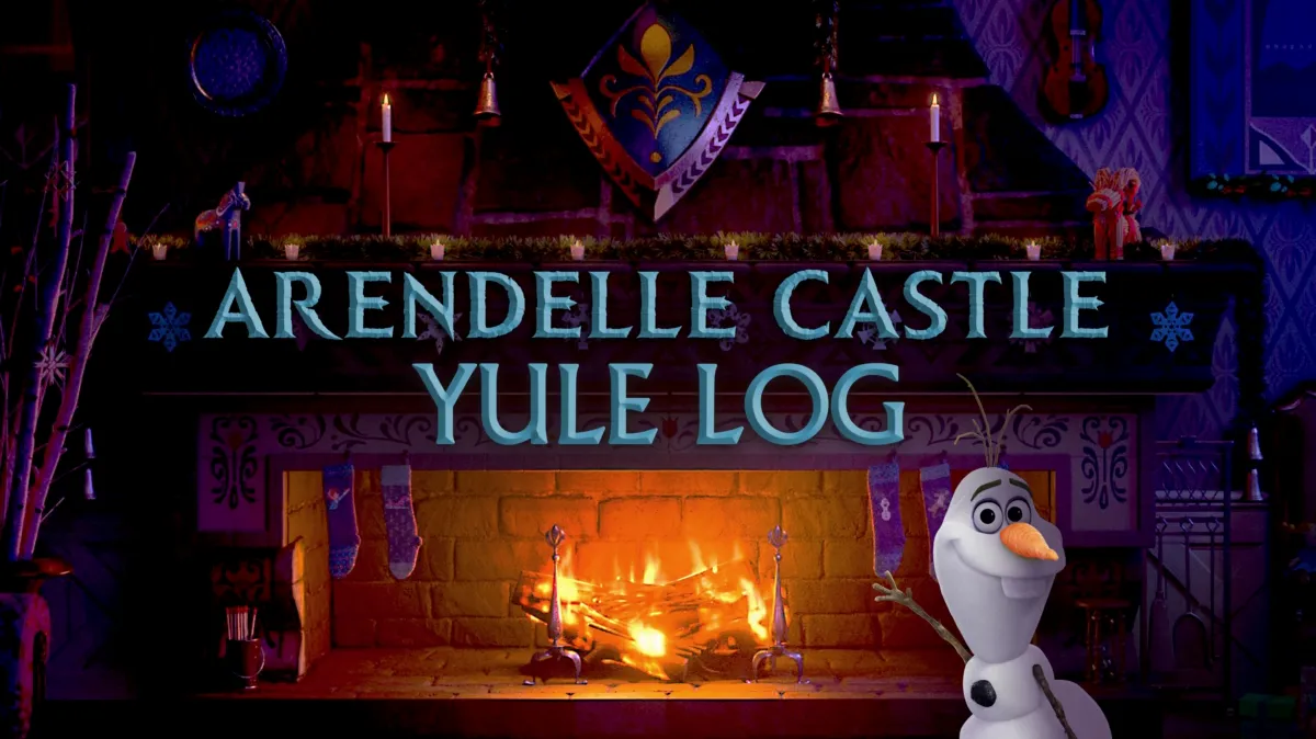 Arendelle Castle Yule Log poster — movie on Disney+