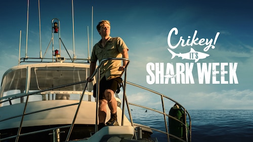 Crikey! It's Shark Week poster — movie on Max
