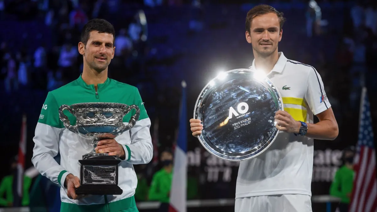 2021 Men's Final: Djokovic vs. Medvedev poster — movie on Disney+