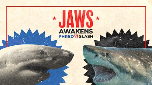 Jaws Awakens: Phred vs. Slash poster — movie on Max