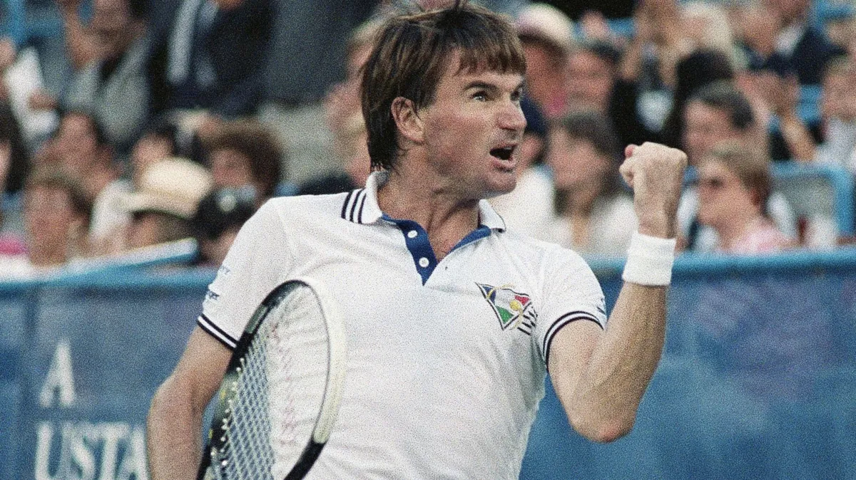 1989 Connors v Agassi poster — movie on Disney+