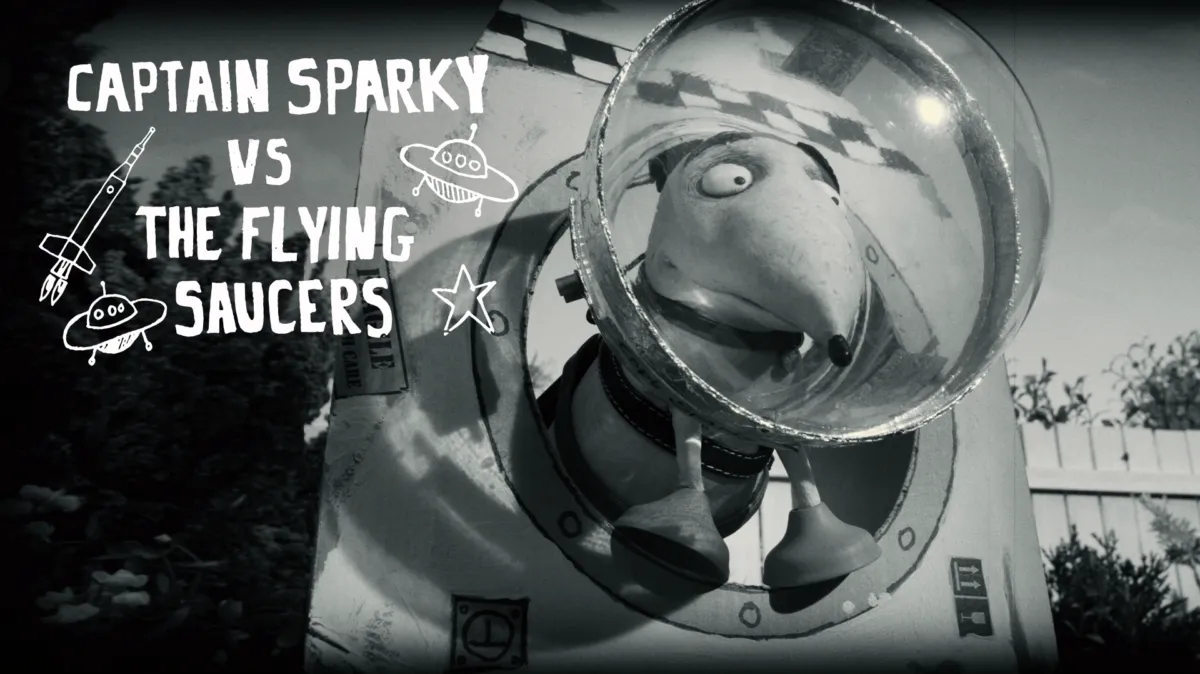 Captain Sparky vs. The Flying Saucers poster — movie on Disney+