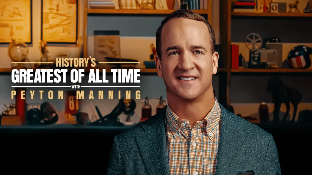 History's Greatest of All Time with Peyton Manning poster — TV series on Disney+