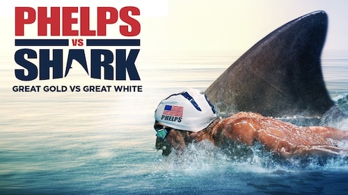 Phelps vs Shark: Great Gold vs Great White poster — movie on Max