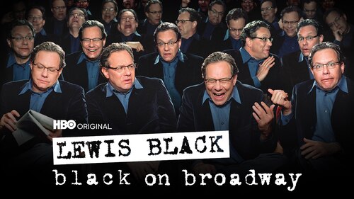 Lewis Black: Black on Broadway poster — movie on Max