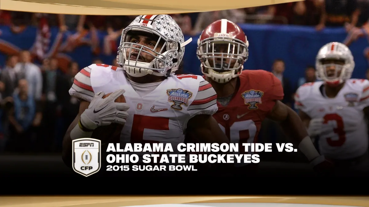 2015 Sugar Bowl: Alabama vs. Ohio State poster — movie on Disney+