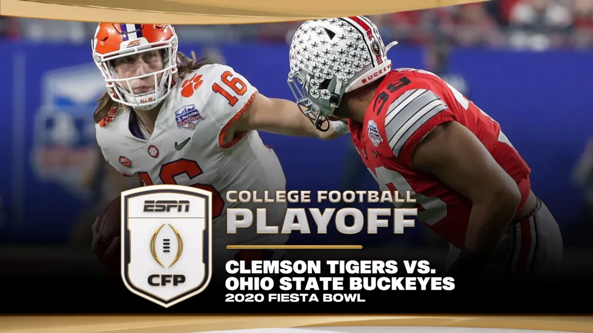2020 Fiesta Bowl: Clemson vs. Ohio State poster — movie on Disney+