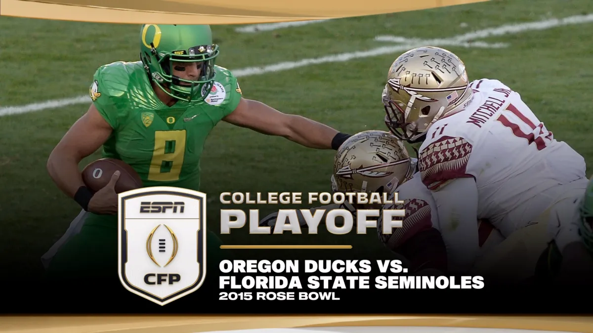 2015 Rose Bowl: Oregon vs. Florida State poster — movie on Disney+