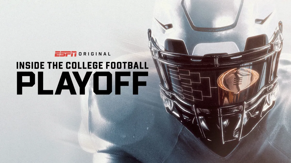 Inside the College Football Playoff poster — TV series on Disney+