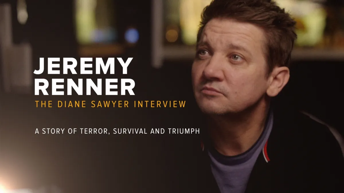 Jeremy Renner: The Diane Sawyer Interview -- A Story of Terror, Survival and Triumph poster — TV series on Disney+