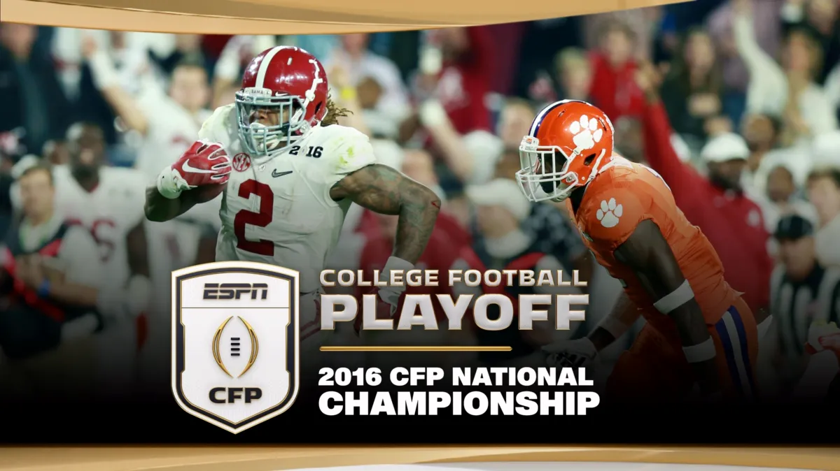 2016 CFP National Championship poster — movie on Disney+