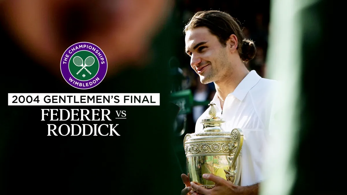 2004 Gentlemen's Final: Federer vs. Roddick poster — movie on Disney+