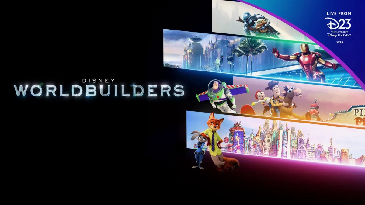 Disney Worldbuilders — Live From D23 poster — movie on Disney+
